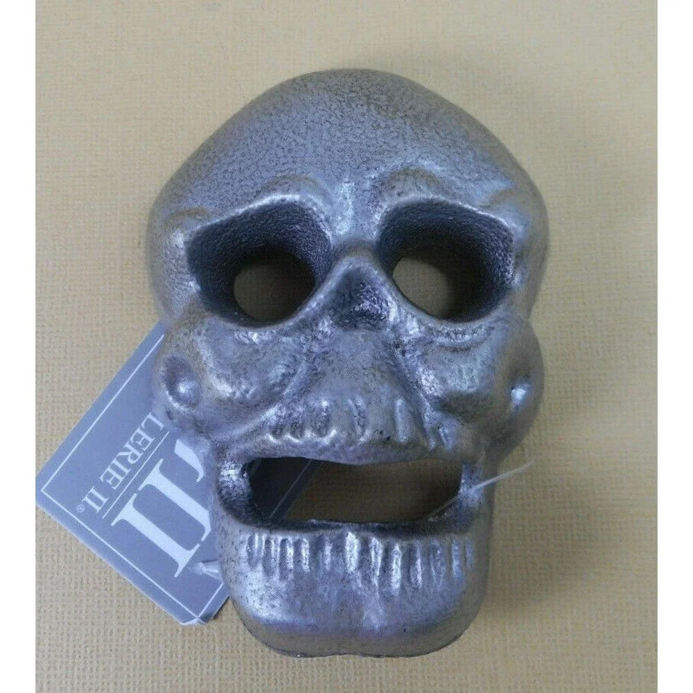 Silver Skull Cast Iron Beer Bottle Opener NWT